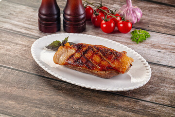 Roasted duck breast fillet meat