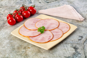 Delicous pork carbonate slices snack