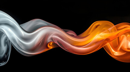 abstract smoke on black background