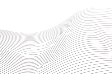 Abstract digital wave pattern with flowing dots and dashes, creating a modern technological background isolated on white background