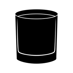 Shot glasses icon vector. whiskey glass Illustration sign. Bar Illustration symbol. alcohol logo.