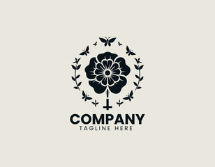 Remembrance flower symbol expresses gentle tribute with elegant meaningful black vector illustration