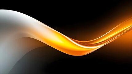 abstract orange and white wave background
