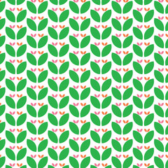 Vibrant colorful leaf pattern seamless background for fabric, wallpaper, and graphic design