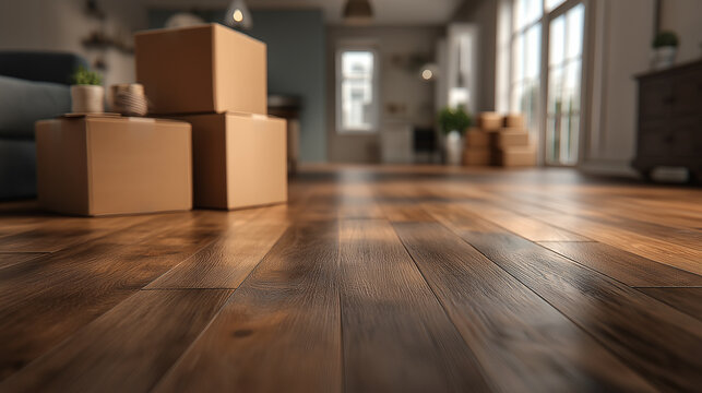 interior of a house,moving to new apartments - Powered by Adobe