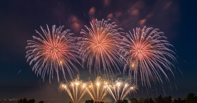 fireworks in the sky