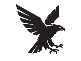 Fototapeta premium New Eagle Mark in silhouette.