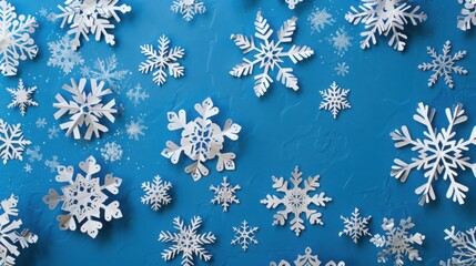 Christmas snowflake paper-cut material