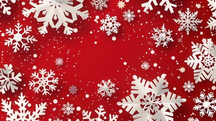 Christmas snowflake paper-cut material