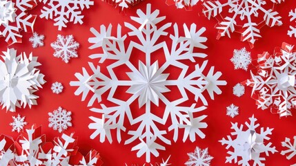 Christmas snowflake paper-cut material