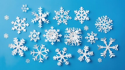 Christmas snowflake paper-cut material