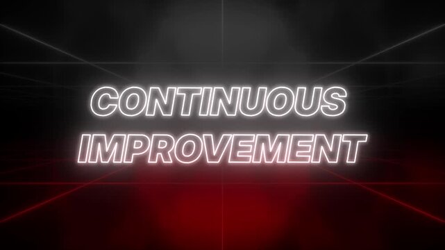 Continuous Improvement Text 80s Style &ndash; Retro Aesthetic Background