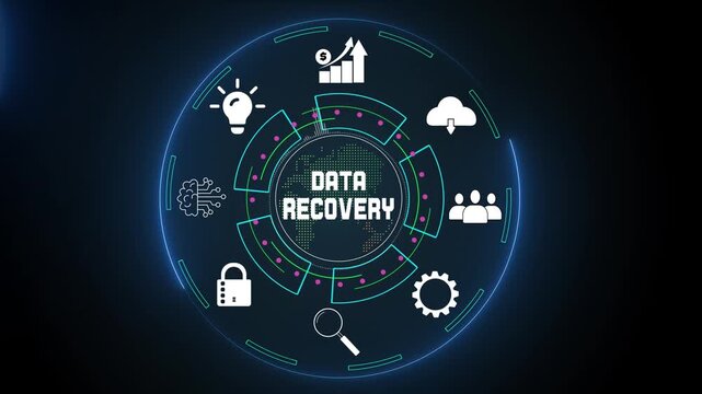 Cloud based data recovery and system restoration strategies for business continuity and disaster mitigation animation
