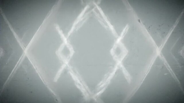 A retro glitch inspired design showing semi transparent parallel lines floating over a muted textured background with diffused lighting creating a flat quiet atmosphere enhanced by static noise in a s