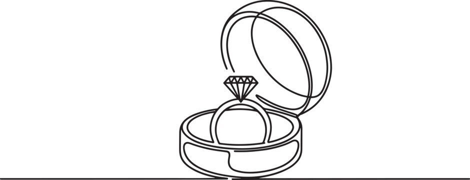 silver ring on white background