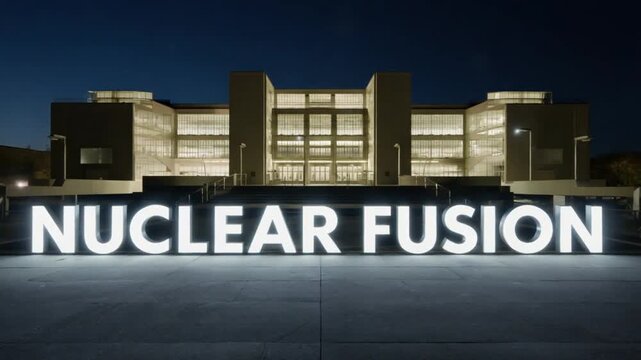 Nuclear fusion power plant.	
