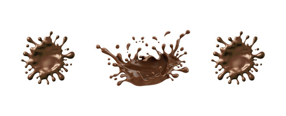 Premium Chocolate Splash Vector Set Isolated on Transparent Background. A premium chocolate splash vector set perfect for branding, ads, food packaging, desserts, and creative digital projects.