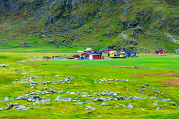 Cabins in Uttakleiv Beach - Norway