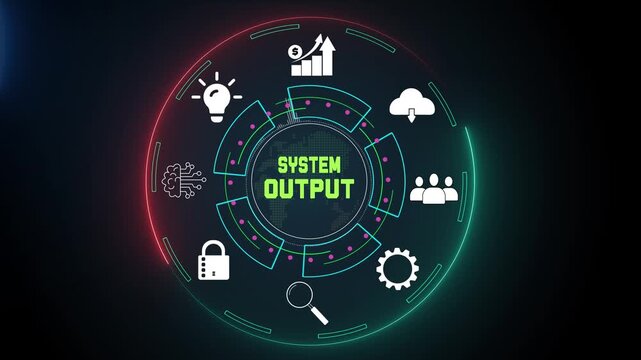 Real time system output and digital data flow visualization for accurate information delivery and process analysis animation