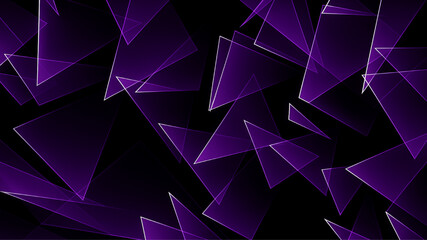 Bright purple and pink abstract geometric triangle vector background design © DreamLoom