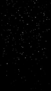 Soft Snowflake Overlay &ndash; Vertical Falling Snow on Dark Background