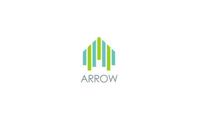 Creative Arrow Logo with Vertical Lines: A Symbol of Direction, Progress, and Modern Design, Ideal for Branding, Technology, and Innovative Business Ventures, Striking and Memorable