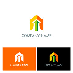 Modern Business Ascent Symbol: A Dynamic Logo Showcasing Growth and Progress for Innovative Companies in Various Sectors, Featuring a Distinct Arrow Element Pointing Upward