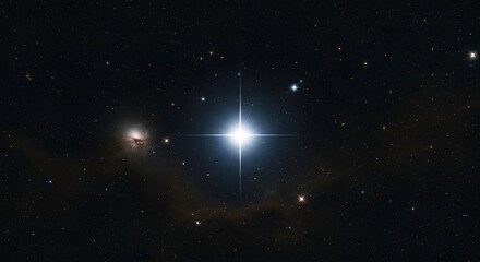 The sharp, brilliant point of the star Sirius.