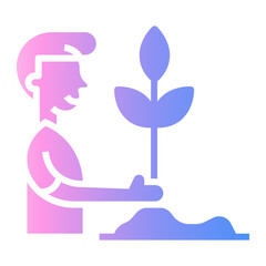 volunteer Gradient icon