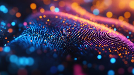 Abstract Visualization of SEO Optimization with Digital Wave Patterns in Neon Blue and Pink Highlighting Modern Technology and Data Networks