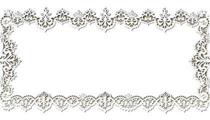 Elegant Floral Frame Design for Invitations and Greetings.