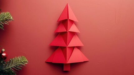 Geometric minimalist Christmas poster