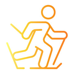 winter Line Gradient Icon