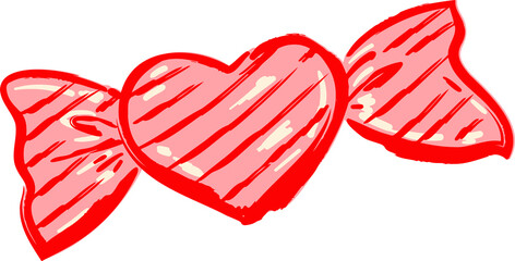 Hand drawn Valentine Love Element