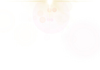 Abstract Warm Sunset Flare Sun Light Lens Effect PNG File on Transparent Background