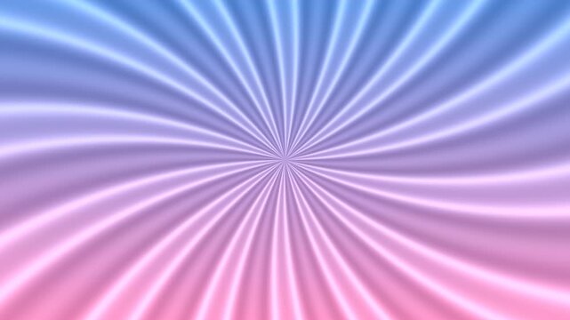 Rotating blue and pink pastel spiral sunburst background creating a soft hypnotic abstract motion