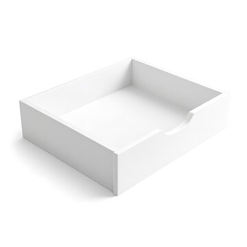 White paper tray organizer desk office document holder storage inbox outbox file sorter desktop minimalist