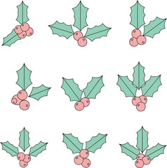seamless pattern with christmas trees