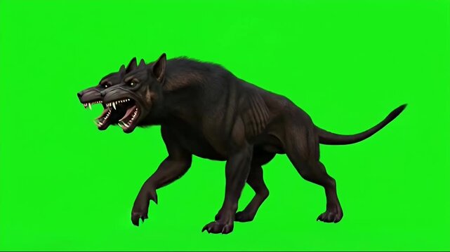 Cerberus Myth animal animation greenscreen background