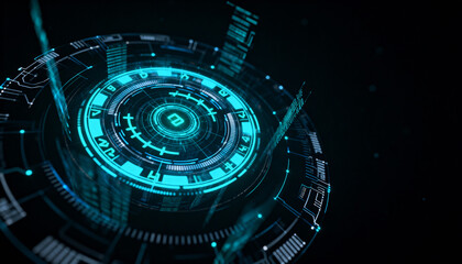 abstract technology background with globe