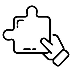 Obraz premium Puzzle icon 