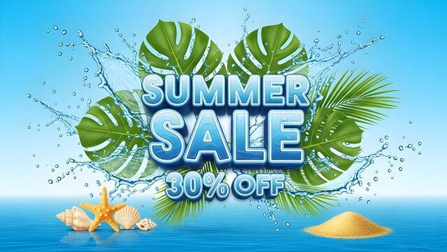 Refreshing summer sale with 30 percent off discount