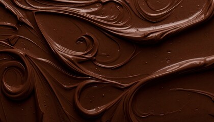 深みのあるチョコレートブラウン紙に、繊細な渦状のエンボス模様が浮き上がったテクスチャです。
控えめな光沢ハイライトが質感と立体感を強調し、重厚ながら上品な印象を与えます。