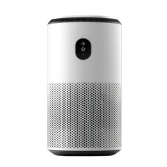 Air purifier with control panel for home and office use, on transparent background