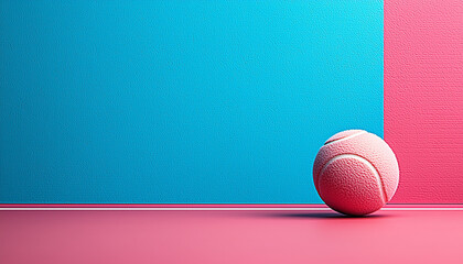 Playing tennis ball indoors, competitive sport, healthy lifestyle generated by AI