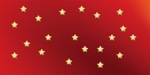 Dark red, yellow vector background with star. Modern geometrical abstract illustration with star. New Year design for business advert.