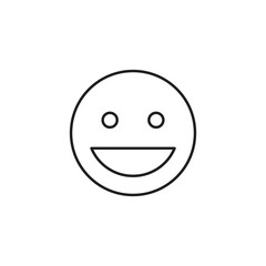 Broad Smiling Happy Face Emoji Positive Emotion Icon