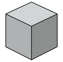 Isometric Cube Illustration 3D Rendered Geometric Shape for Design and Visualization startup