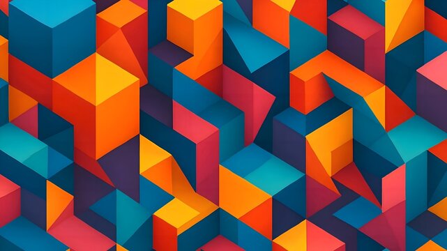 Abstract colorful geometric background