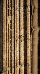 Obraz premium Close-up of weathered classical columns 